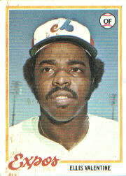 1978 Topps Baseball Cards      185     Ellis Valentine